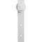 Ekena Millwork Premium J-Strap Roller Hanger w/ Bolts for Barn Door for 1 3/8" Doors, Rocket White GB60013RRW - alternate 2